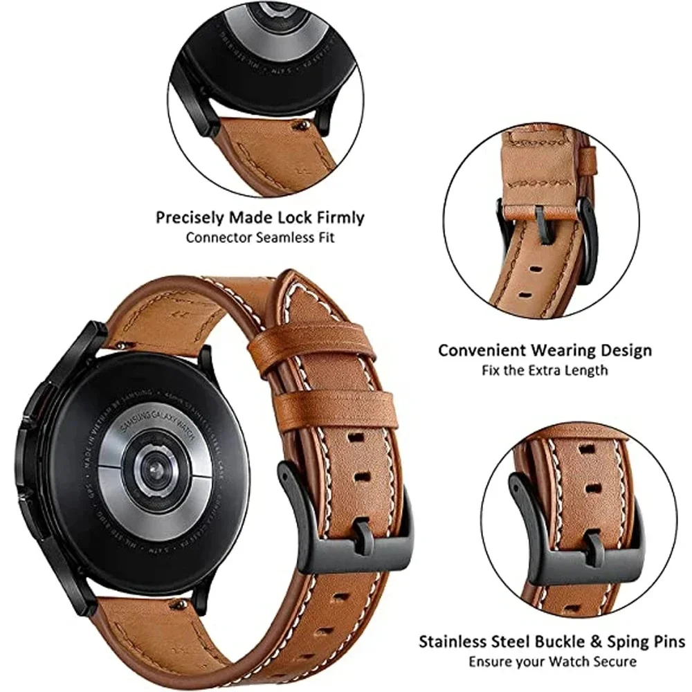 20 mm 22 mm lederen band voor  - Leather Watch Strap Quick Release 20Mm 22Mm recensie en prijs