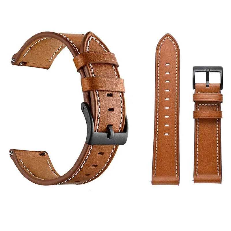 20 mm 22 mm lederen band voor  - Leather Watch Strap Quick Release 20Mm 22Mm recensie en prijs