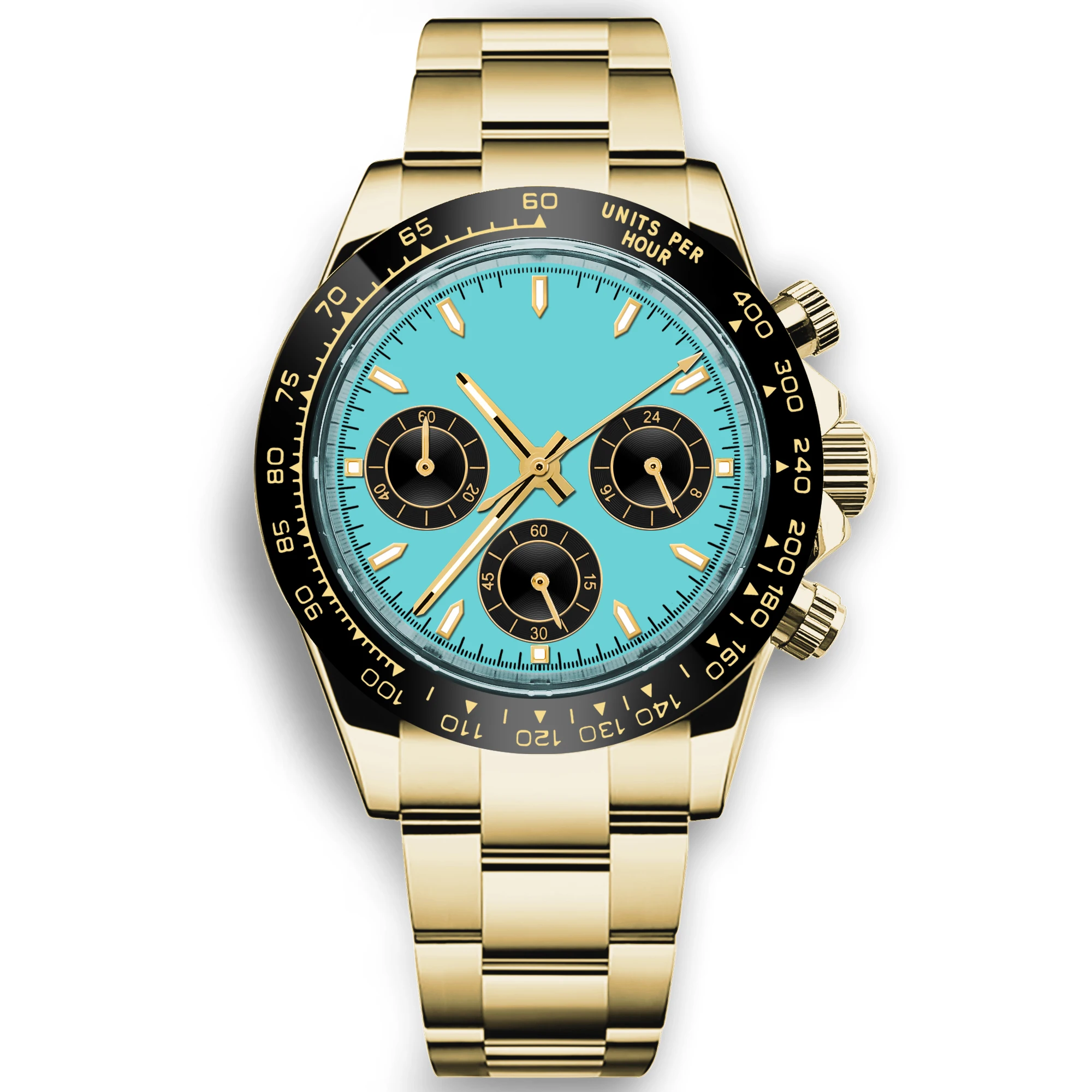 Aangepaste 39 mm horloge quart - Men Mechanical Watch Sapphire Crystal recensie en prijs