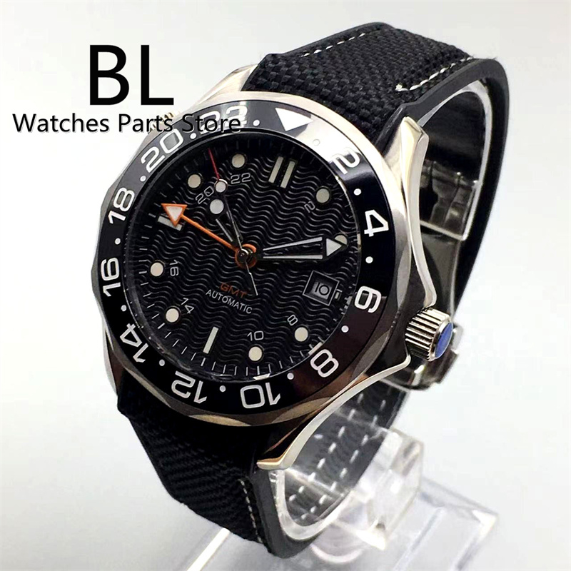 Bliger 41Mm Nh34 Gmt Zwart Mec - Watch Bezel Insert Ceramic Luminous recensie en prijs