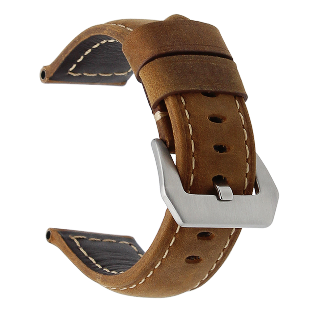 20Mm 22Mm 24Mm 26Mm Groen Brui - Leather Watch Strap Quick Release 20Mm 22Mm recensie en prijs