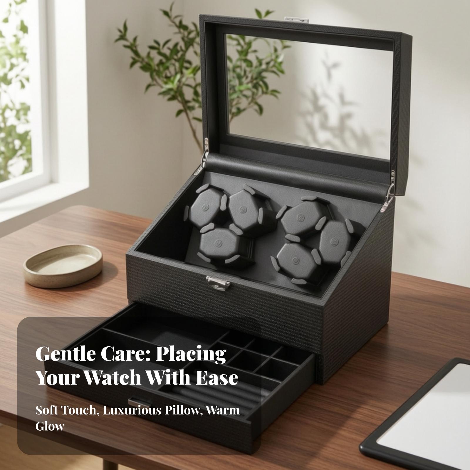Dubbele functie: horlogeopwind - Watch Winder Automatic Dual Watch Box recensie en prijs