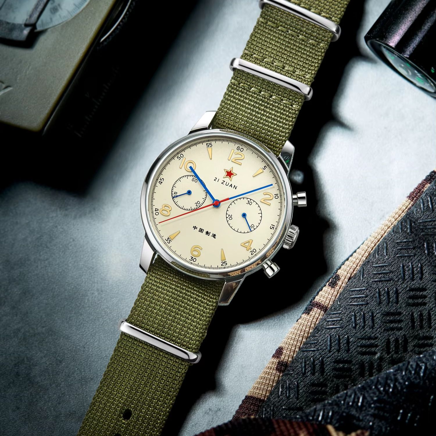 TOPHILL Vintage Classic Aviato - Chronograph Mechanical Watch Seagull 1963 recensie en prijs