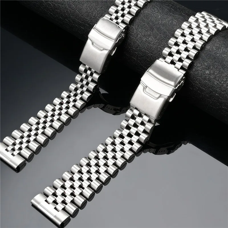 Solide roestvrijstalen band he - Solid Stainless Steel Watch Bracelet Jubilee recensie en prijs