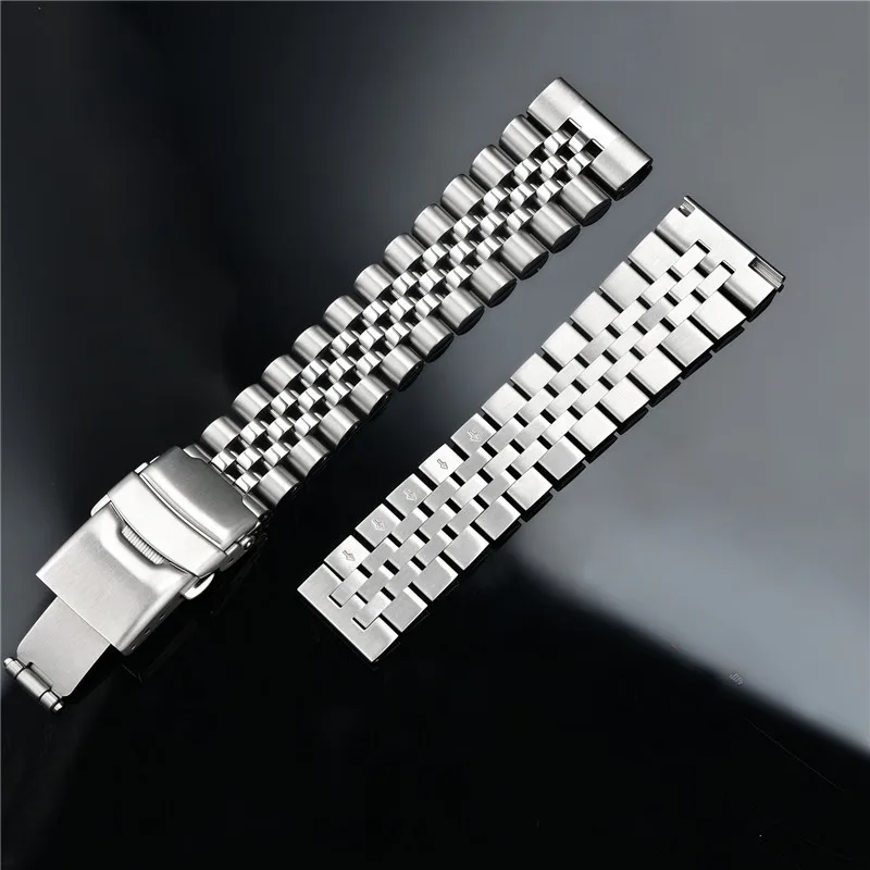 Solide roestvrijstalen band he - Solid Stainless Steel Watch Bracelet Jubilee recensie en prijs