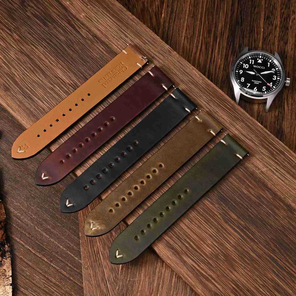 Wocci Olie Wax Lederen Horloge - Leather Watch Strap Quick Release 20Mm 22Mm recensie en prijs