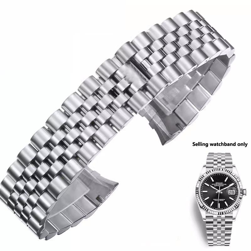 Horloge Armband 20Mm 316l Mass - Solid Stainless Steel Watch Bracelet Jubilee recensie en prijs